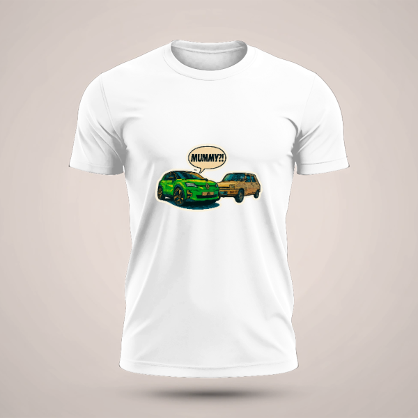 חולצת סיפורים מתגלגלים שרוול קצר רנו 5 חוזרת