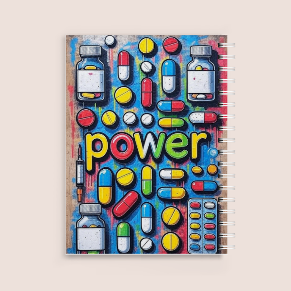 יומן תרופות וטיפולים A5 כריכה רכה