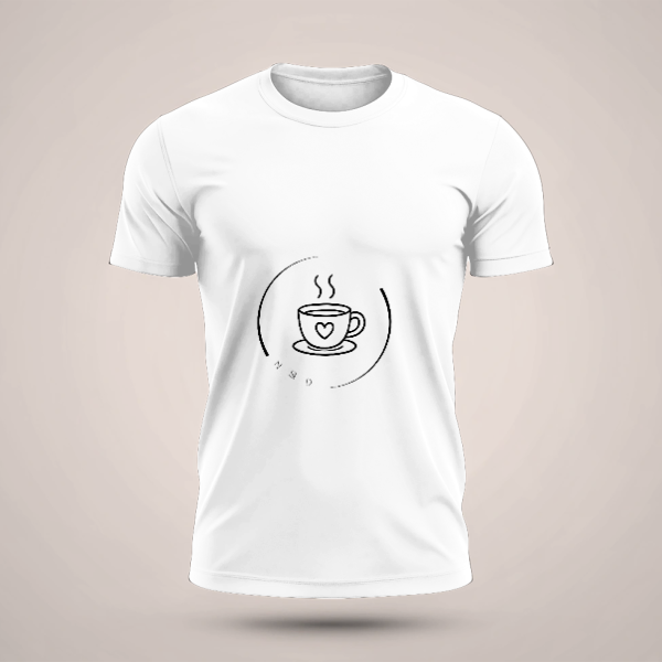 חולצת טריקו שרוול קצר עם הדפסה מלפנים (Copy)