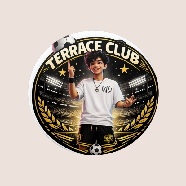סט 12 מדבקות עגולות TERRACE CLUB