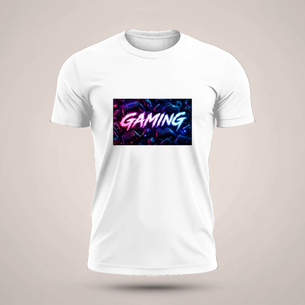 חולצת gaming עם רקע