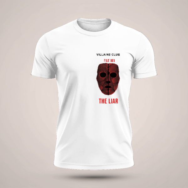 THE LIAR WHITE SHIRT EXCLUSIVE VILLAINS CLUB